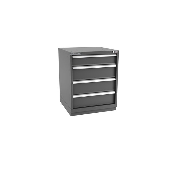 Champion Tool Storage Modular Drawer Cabinet, 4 Drawer, Dark Gray, Steel, 28 in W x 28-1/2 in D x 36 in H S15000401ILCFTB-DG
